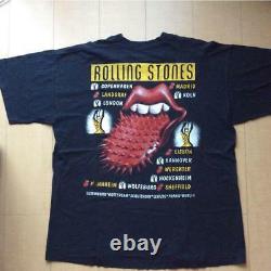 Rolling Stones T Shirt Hommes Vintage 90's XL Metal Band Rock Tops Very Rare Used