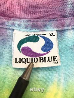 Rolling Stones Taidai T-shirt Officiel Vintage 94 XL Bleu Liquide Fabriqué 26260