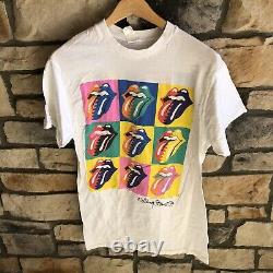 Rolling Stones Vintage Authentic 1989 Steel Wheels Tour Concert T-shirt XL