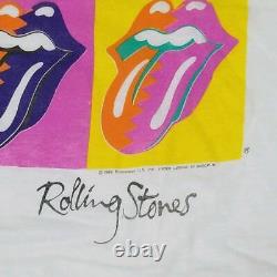 Rolling Stones Vintage Bande T-shirt Rare Tongue Tour Rock