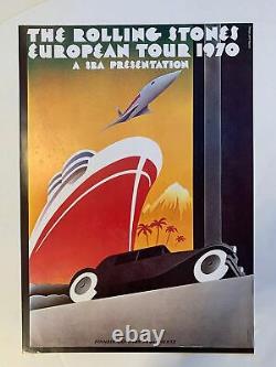 Rolling Stones Vintage Original European Tour Concert Poster 1970