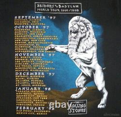Rolling Stones Vintage T Shirt 1998 Bridges To Babylon Tour Concert XL