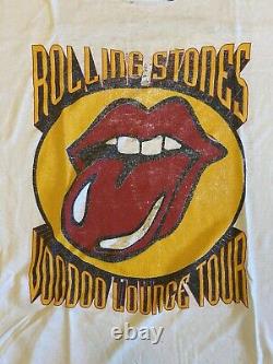 Rolling Stones Vintage Tour Chemise Voodoo Lounge Tour 1994 Homme XL Tour Chemise