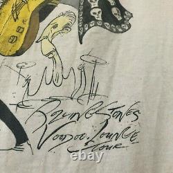 Rolling Stones Voodoo Lounge Tour Chemise 1994 Vintage D'occasion XXL