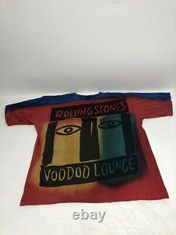 Rolling Stones Voodoo Lounge Tour T Shirt Vintage 1994 Tie Dye USA XXL 2xl