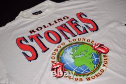 Rolling Stones Voodoo Lounge World Tour 94/95 T-shirt Brockum Rock Vintage XL