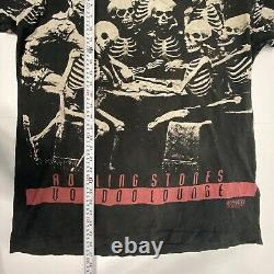 Rolling Stones Voodoo Skeleton Lounge Brockum T Shirt 1994 World Tour
