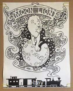 Stone Free Vintage Poster Rolling Stones Original Pin-up Double Sided Moon Lion