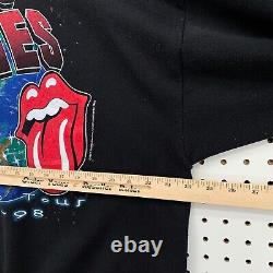 Sweatshirt Vintage Rolling Stones World Tour 97-98 Noir Band XL Pull 90s