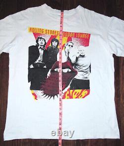 T Shirt Vintage 90s Rolling Stones Voodoo Lounge 1994 Tour Concert Bootleg XL