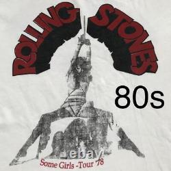 T-shirt 70s Rolling Stones Utilisé Au Japon
