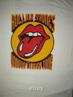 T-shirt De Concert Vintage Rolling Stones 94 Ne Jamais Jamais Un Lavage Worn