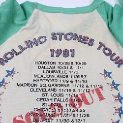 T-shirt Dragon Rolling Stones vintage Raglan des années 80 taille M