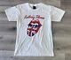 T-shirt Rare Vintage Des Rolling Stones Avec étiquette, Taille Large, Tournée Du Royaume-uni 1971, Emblème 3d Du Groupe.