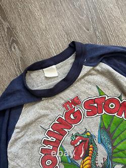 T-shirt Raglan de la tournée Vintage 1981 ROLLING STONES SOLD OUT à Philadelphie, taille L