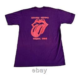 T-shirt Rock de la tournée Showco des Rolling Stones de 1982, style vintage, Led Zeppelin Europe, RARE