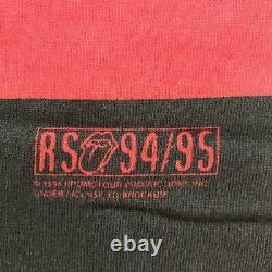 T-shirt Rolling Stones 1994 Voodoo Lounge Tour Taille XL Largeur 61cm Vintage