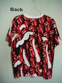 T-shirt Vintage 1989 Rolling Stones Tongues Par Brockhum (taille Large)