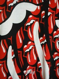 T-shirt Vintage 1989 Rolling Stones Tongues Par Brockhum (taille Large)