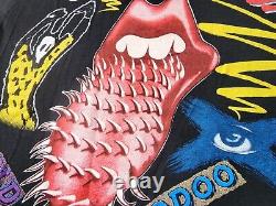 T-shirt Vintage 1994 Rolling Stones Voodoo Lounge Double Face XL Couture Unique