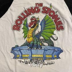 T-shirt Vintage RARE Rolling Stones 1981 Sold Out World Tour FLORIDA Van Halen L