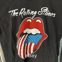T-shirt Vintage Rolling Stones 1981 Tour en parfait état Deadstock de la marque Screen Stars