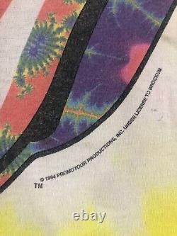 T-shirt Vintage Rolling Stones 1994 Liquid Blue Tie Dye XL Single Stitch