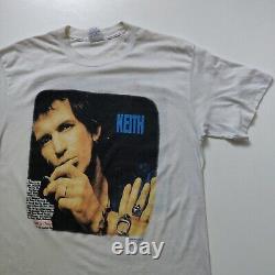 T-shirt Vintage Rolling Stones Keith Richards Talk is Cheap Tour 1988 USA XL