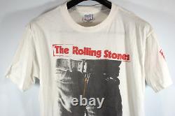 T-shirt Vintage Rolling Stones Sticky Fingers de 1989 avec Mick Jagger, concert rare en XL