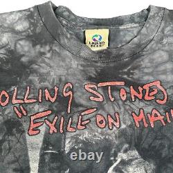T-shirt Vintage Rolling Stones Taille XL Liquid Blue USA à Couture Unique