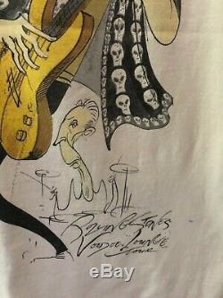 T-shirt Vintage Rolling Stones Voodoo Lounge Rare T-shirt Caricature Brockhum L