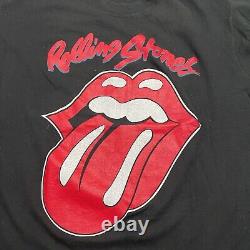 T-shirt Vintage Rolling Stones adulte XL Voodoo Lounge World Tour 1994 Noir années 90