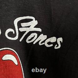T-shirt Vintage Rolling Stones de la tournée 1981 de Screen Stars
