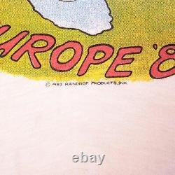 T-shirt Vintage The Rolling Stones Europe 82 Taille Large 1982