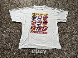 T-shirt Vintage The Rolling Stones Voodoo Lounge 1994 à double face Taille L/XL