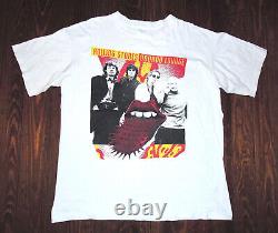T-shirt Vintage années 90 Rolling Stones Voodoo Lounge Tournée Concert Bootleg XL