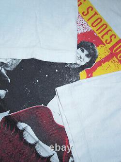 T-shirt Vintage années 90 Rolling Stones Voodoo Lounge Tournée Concert Bootleg XL