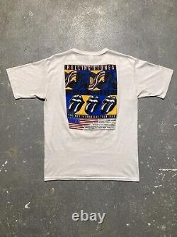 T-shirt Vintage de la tournée Steel Wheels des Rolling Stones de 1989, Taille Large