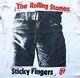T-shirt Vtg 80s Rolling Stones Sticky Fingers Vieilli Tour Concert 1989 Xs