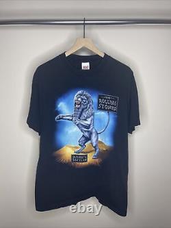 T-shirt à couture simple Rolling Stones Bridges To Babylon Vtg 1997 98 Taille XL