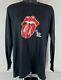 T-shirt à Manches Longues Vintage Des Rolling Stones Avec Un Seul Point De Couture Et Un Transfert Thermocollant De 1978, Sans étiquette