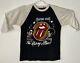 T-shirt à Manches Raglan Vtg Vintage 80s The Rolling Stones 1981 Us Tour Tattoo You En Taille Moyenne