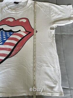 T-shirt de concert américain Vintage Rolling Stones 94/95 Voodoo Lounge à double face de Brockum