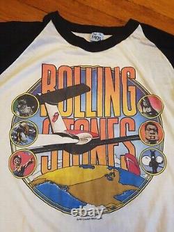 T-shirt de concert de la tournée Vintage 1981 des ROLLING STONES en XL