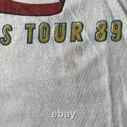 T-shirt de concert pour hommes Vtg 1989 Rolling Stones Steel Wheels Tour en taille XL, Tee-Shirt du groupe des années 1980