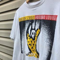 T-shirt de la tournée Rolling Stones Voodoo Lounge Vintage 1994, taille large, mixte.