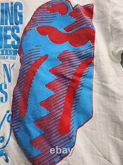 T-shirt de la tournée Steel Wheels 1989 The Rolling Stones en taille XL de Guns N Roses par Oneita
