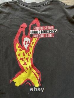 T-shirt de la tournée Vintage 1994 Rolling Stones Voodoo Lounge Band Brockum Rock des années 90