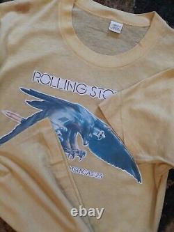 T-shirt de la tournée Vintage Original 1975 des Rolling Stones en Amérique