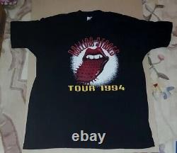 T-shirt de la tournée Vintage Rolling Stones Voodoo Lounge 1994 en taille XL BEAU